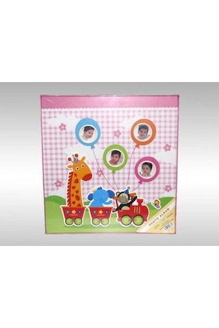 20 Yaprak 40 Sayfa 315x325mm Yapıştırmalı Bebek Albümü Pembe