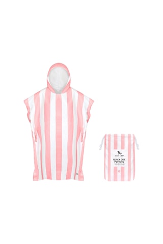 Dock And Bay Uv Korumalı Yetişkin Panço Cabana M Malibu Pink Pembe - Beyaz