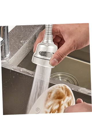 1 Bilgisayar Musluk Duş Musluk Püskürtücü Musluk Aksesuarı Gümüş