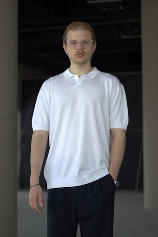 Erkek Oversize Polo Yaka Triko T-shirt 001