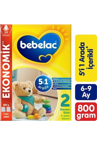 Devam Sütü, 6-9 Ay Arası Bebekler İçin 800 Gr Paket