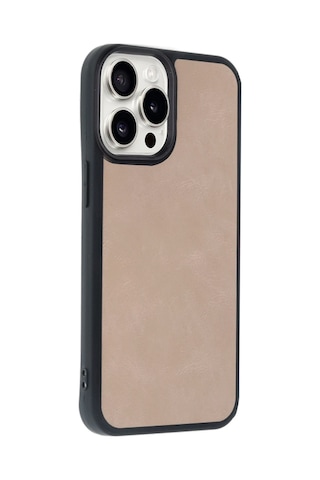 Newface Apple iPhone Uyumlu 14 Pro Max Kılıf Aras Deri Kapak Semeglbl - 33 - Pudra