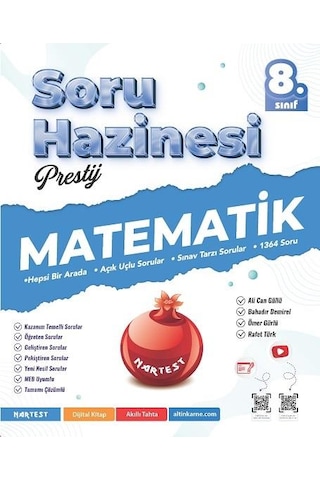 Nartest Yayınları 8.sınıf Soru Hazinesi Paragraf-türkçe-matematik-fen Bilimleri-inkılap Tarihi-din Kültürü Seti 6 Kitap
