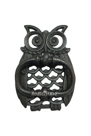 House2Home Pirinç Baykuş Kapı Tokmağı, Tak Tak