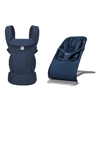 Bouncer & Taşıyıcı Seti Evolve Midnight Blue & Omni Deluxe Mesh Midnight Blue