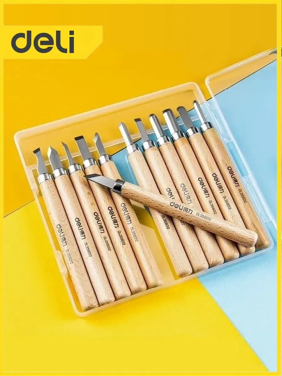 Delitools Ahşap Oyma Ve Kalıplama İçin 12 Parça Deli Ahşap Oyma Teli 72676032