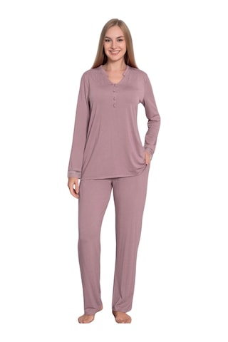 Limissi Viskon Kadın Pijama Takımı Lila