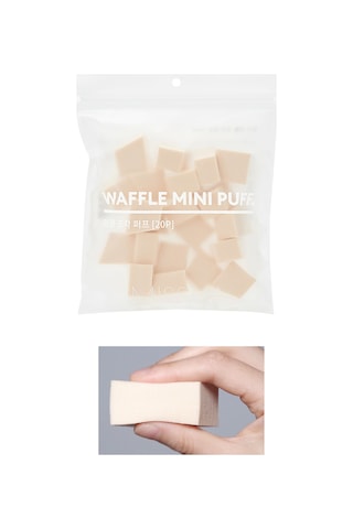 Missha Waffle Mini Puff Doğal ve Kusursuz Kapatıcılık Sağlayan Makyaj Süngeri 20 Adet
