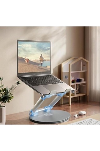 Taşınabilir Katlanabilir Folding Alüminyum Dizüstü Bilgisayar Notebook Stand Alüminyum Ayarlanabilir Açı Ve Katlanabilir Portatif Rahat Kullanım 11 İnç 17 İnç Laptop Stant S4 1