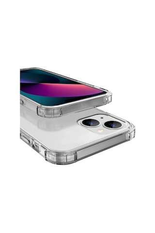 Apple Uyumlu iPhone Blogy 13 Mini İle Crystal Fit Kılıf Clear