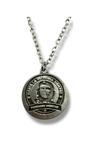 Che Guevara Madalyon Figürlü Unisex Kolye Özgürlük, Cesaret Ve Devrim Ruhu Simgesi Çok renkli
