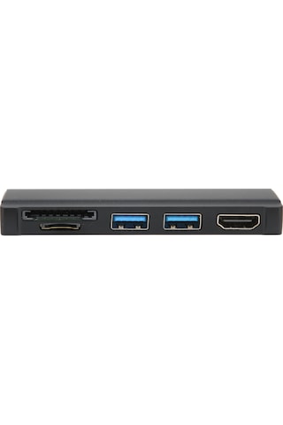 Geeroyoo Surface Pro 4/5/6 İçin 5-in-1 Usb 3.0 Hub Docking Station - 4k Hdmı, 2x Usb 3.0, Sd/tf Kart Okuyucu, Alüminyum Kasa, Siyah