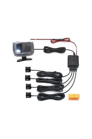 Kablosuz Park Sensörü Kiti Lcd Ekran 4 Radar Sensörü 65db Buzzer