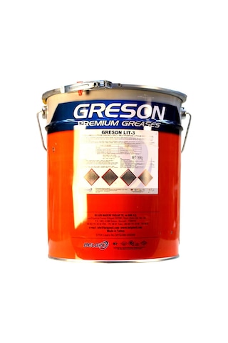 Greson Lubex Lıt Ep 3 Lityum Sabunlu Endüstriyel Gres 16 KG