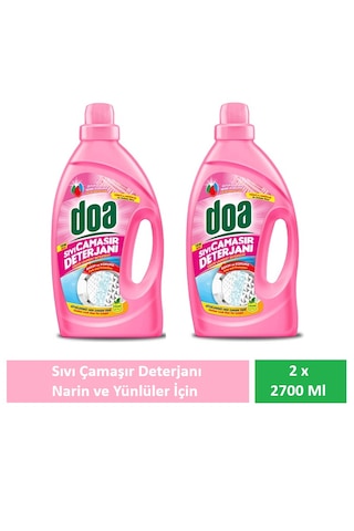 Doa Sıvı Çamaşır Deterjanı Yünlü Ve Narinler 2 X 2700 Ml 2700 ML