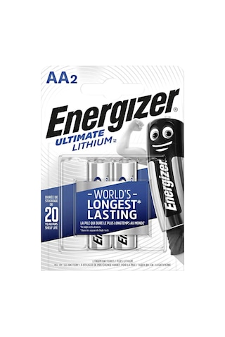 Energizer E91 Ultimate Lityum AA2 Kalem Pil 2'li