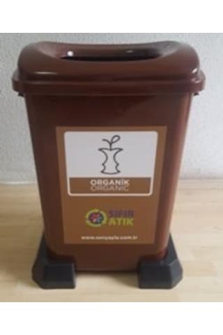 Sıfır Atık Geri Dönüşüm Atık Kovası Organik Atık Kovası 50 Lt