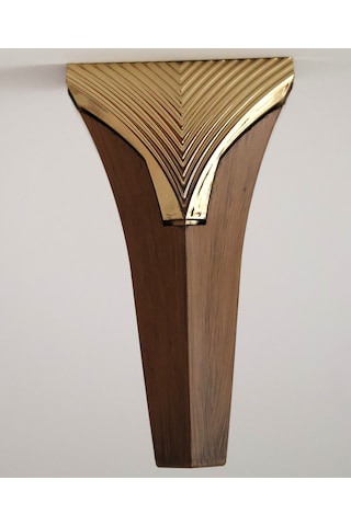 Ahsen Venedik Kahve Sarı Dekoratif 15 Cm Mobilya Ayağı