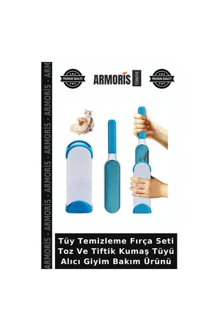 Tüy Temizleme Fırça Seti Toz Ve Tiftik Kumaş Tüyü Alıcı Giyim Bakım Ürünü Çok Renkli