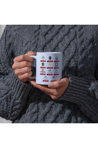 Applucky Citroen Logo Tarihçesi Baskı Kupa Bardak Beyaz