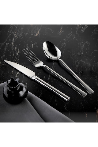 Özlife Hüma 36 Parça Çatal Kaşık Bıçak T. Sade 6 Kişilik Kutulu