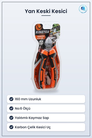 Yan Keski 160 Mm Karbon Çelik No:6 Yalıtımlı Sap Hırdavat Kesici