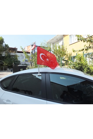 Flamalı Araç Konvoy Türk Bayrağı 30 X 45 - 20 Adet