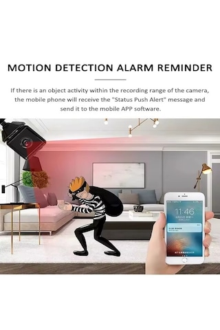 Mini Wifi Güvenlik Kamera Uzaktan İzleme-ses Dinleme-hafıza