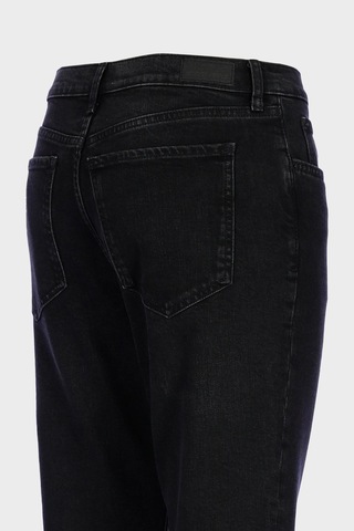 Sydney Büyük Beden Antrasit Normal Bel Patı Düğmeli Slim Straight Jean Pantolon C 4529-077 Antrasit