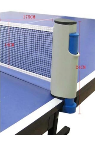 Masa Üstü Tenis File Seti Portatif Ayarlanabilir Bütün Masalar Il Açık Gri