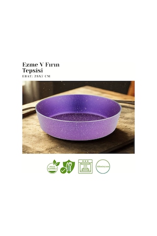 28 Cm Granit Ezme V Fırın Tepsisi - Violet Violet