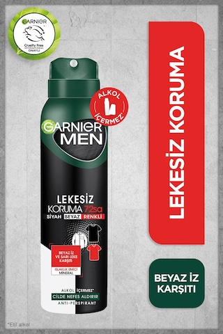Garnier Men Lekesiz Koruma Erkek Aerosol Sprey Deodorant  5 x 150 ML