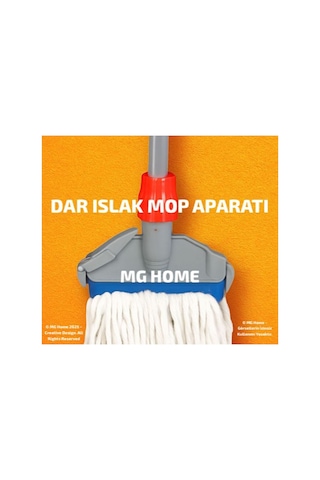 1 Adet Islak Mop Aparatı Dar 17 Cm Islak Mop Aparatı, Temizlik Kolaylığı Sağlayan Pratik Ürün