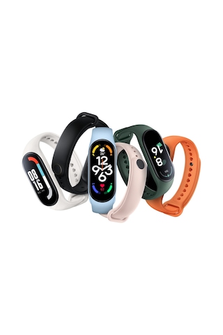 Ekılıf - Xiaomi Mi Band 7 Uyumlu - Kordon Klasik Silikon Kordon - Siyah