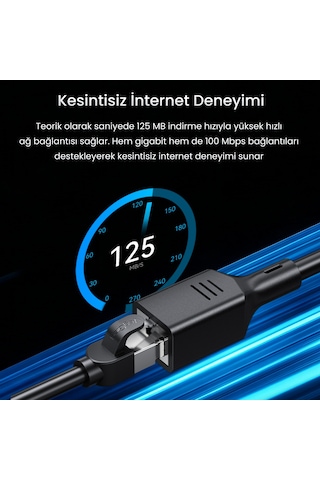Veggieg Cat6 1000mbps Gigabit Ftp Rj45 Ethernet Ağ Uzatma Kablosu 3 Metre
