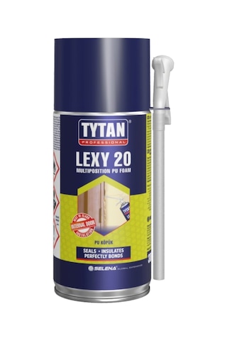Tytan Lexy 20 Pipetli Poliüretan Pu Köpük Sprey Kapı Pencere Yalıtım Dolgu Doldurucu 300 Ml