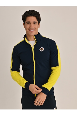 Fenerium Erkek Trıbun Fb Sarı Lacivert Sweat Fb Laci Yeni