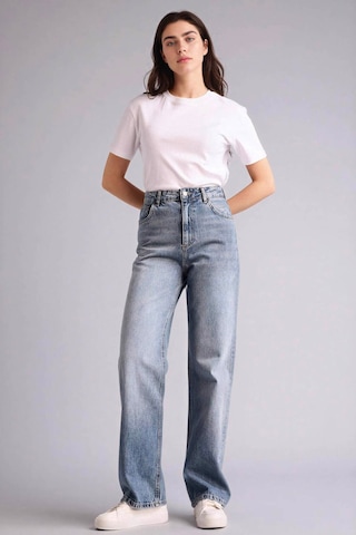 Defacto 90s Wıde Leg Yüksek Bel Jean Yıkamalı Pantolon G8835ax26spnm34 Mavi-nm34