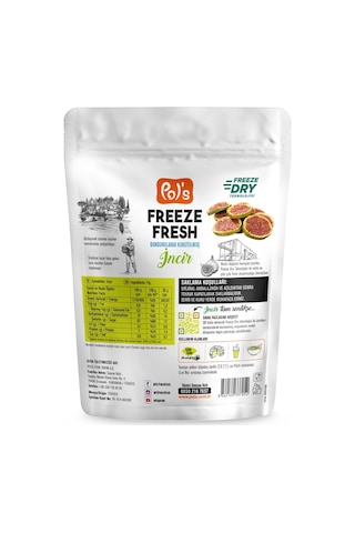 Pol's Freeze Fresh İncir 3 Adet X 20 G Dondurularak Kurutulmuş Meyve 20 G