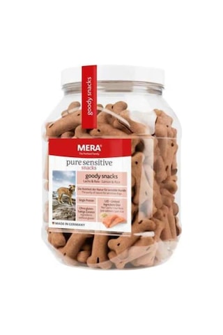 Mera Dog Pure Goody Snacks Somonlu ve Pirinçli Yetişkin Köpek Bisküvisi 600 G Mera Dog Pure Goody Snacks Somonlu ve Pirinçli Yetişkin Köpek Bisküvisi 600 G