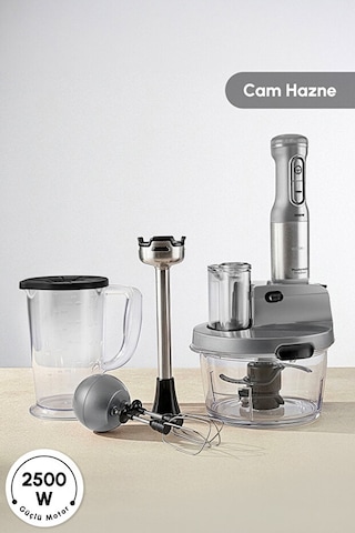 Karaca Mastermaid Prosteel Uzun Blender Ayaklı 6 Bıçaklı 2500 W Cam Mutfak Robotu