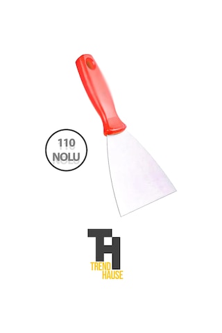Spatula Paslanmaz Çelik 110 No'lu Plastik Saplı Çok Amaçlı