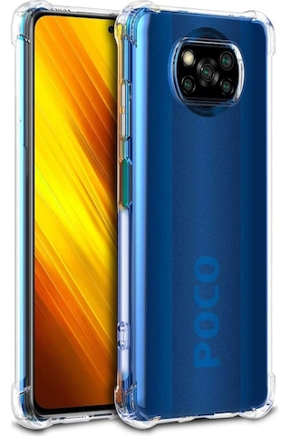 Xiaomi Poco X3 Pro Kilif Köse Korumali Seffaf Silikon Kapak 415481359