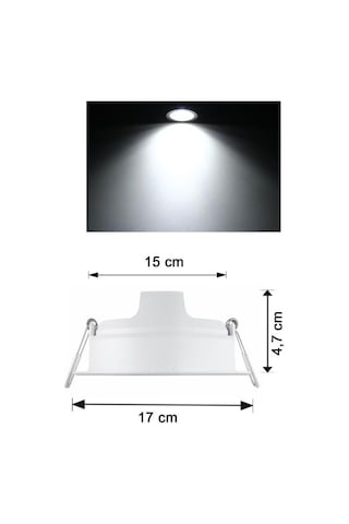 Philips Meson 16,5w Led Panel Beyaz 6500k 15 Cm Mağaza Spot Armatür