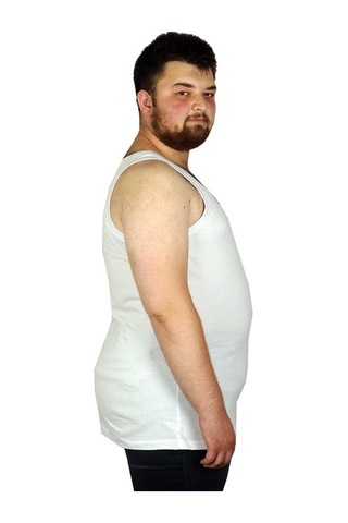 Mode Xl Büyük Beden Erkek Atlet Bisiklet Yaka 6340 001