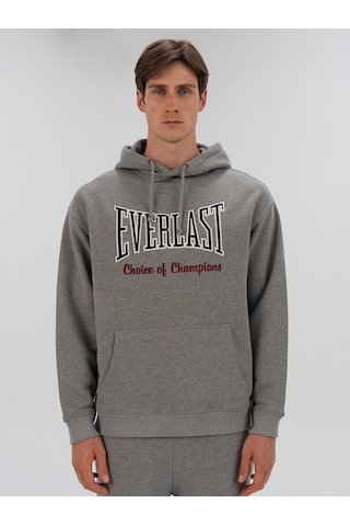 Everlast Heritage Champions Gri Unisex Hoodie Koyu Gri Melanj
