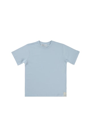 Civil Boys Basic Surf Etiketli 6-9 Yaş Tişört - Mavi Buz Mavi