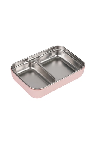 Relaxion İki Katlı, Paslanmaz Çelik, Pembe Lunch Box/yemek Saklama Ve Taşıma Kabı 1200 Ml. 304 Açık Pembe