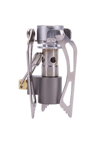 Mini Gazlı Ocak Brülörü Hafif Kamp Yürüyüş Gazlı Brülör Brs Açık Hava Taşınabilir Titanyum Kamp Gazlı Ocak Brs-3000t Gümüş