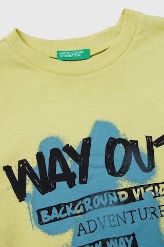 United Colors Of Benetton Erkek Çocuk 3jerc10qo-25k Uzun Kol Tshirt Sarı-2146 SARI